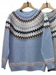 Jersey jacquard con cenefa