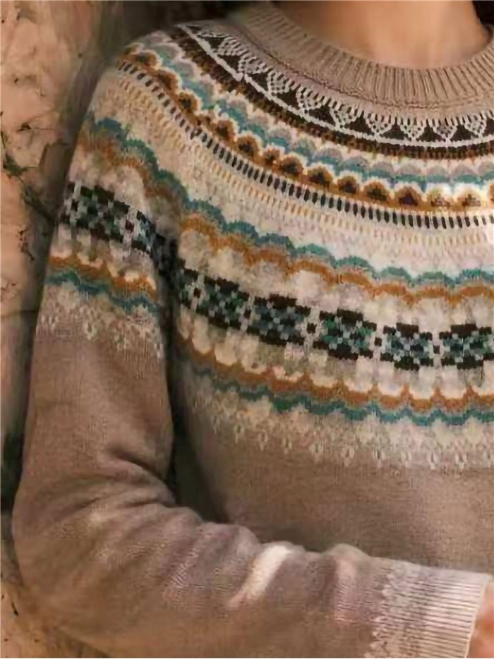 Jersey nórdico multicolor