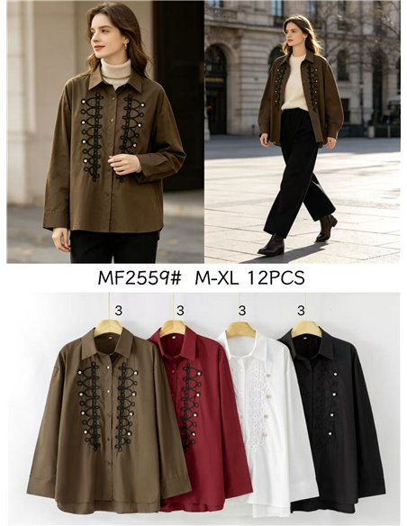 Camisa bordada militar