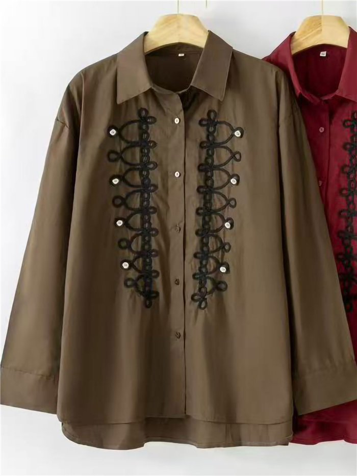 Camisa bordada militar