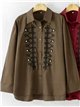 Camisa bordada militar
