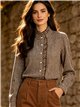 Blusa vichy con volante