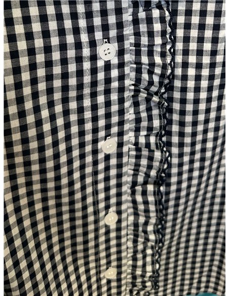 Blusa vichy con volante