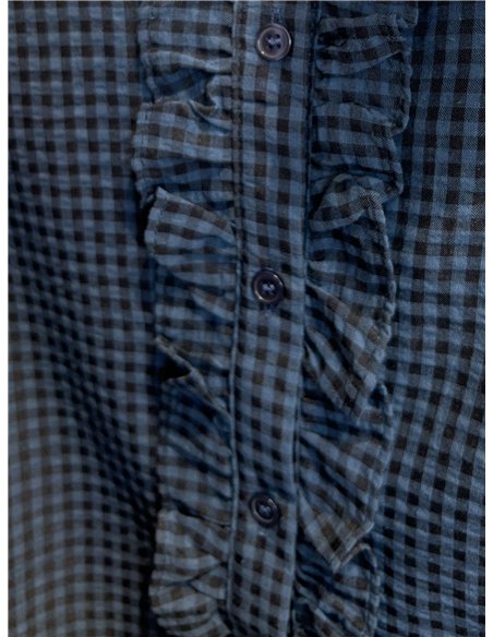 Blusa vichy con volantes