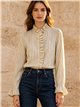 Blusa rayas con volantes