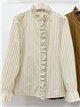 Blusa rayas con volantes