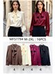 Blusa satinada con lazada