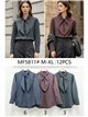 Camisa de cuadros con lazada