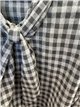 Camisa de cuadros con lazada
