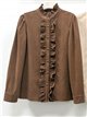 Blusa pana con volantes delanteros