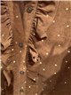 Blusa pana de lunares con volantes