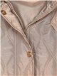 Quilted down puffer jacket with hood