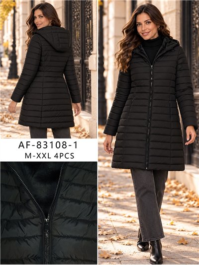 Anorak largo capucha forro polar 2