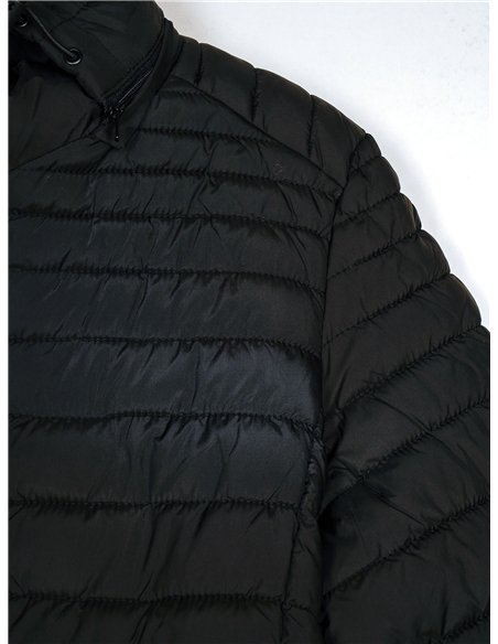 Anorak largo capucha forro polar