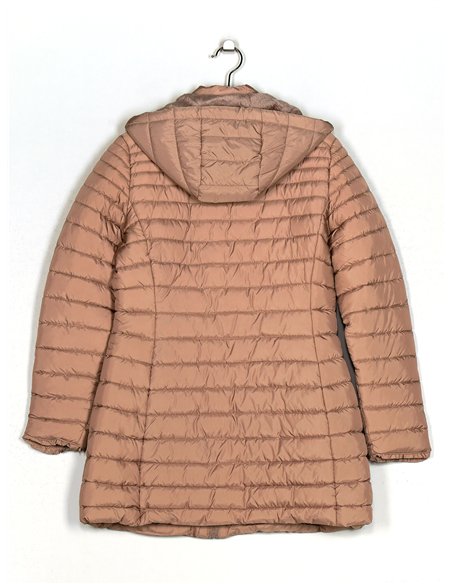 Anorak largo capucha forro polar