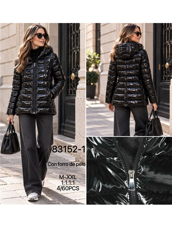 Anorak acharolada capucha forro polar water repellent