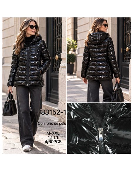 Anorak acharolada capucha forro polar water repellent