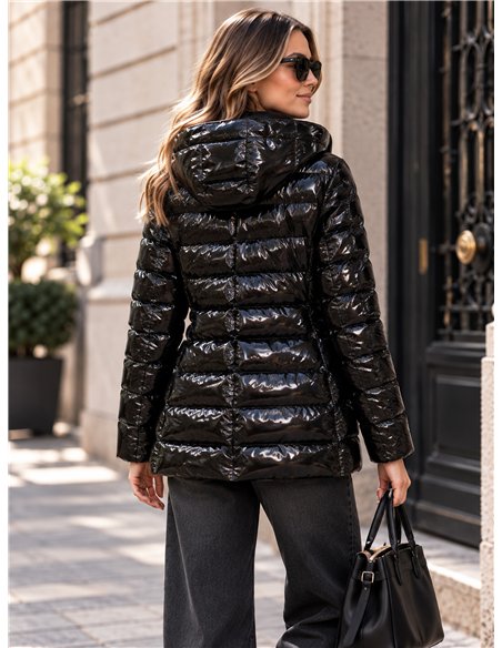 Anorak acharolada capucha forro polar water repellent