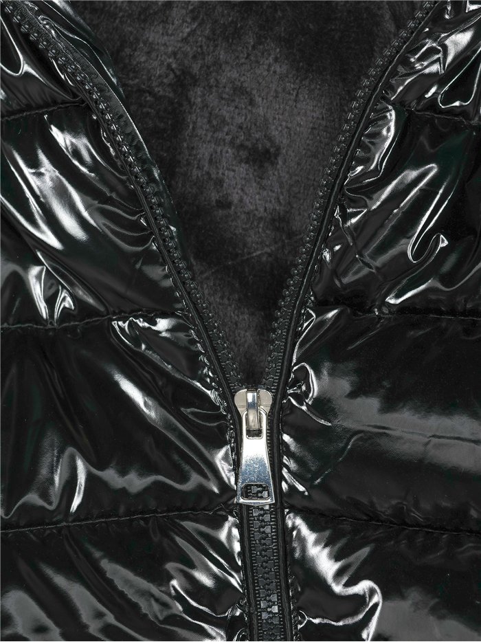 Anorak acharolada capucha forro polar water repellent