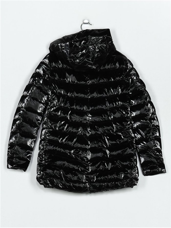Anorak acharolada capucha forro polar water repellent