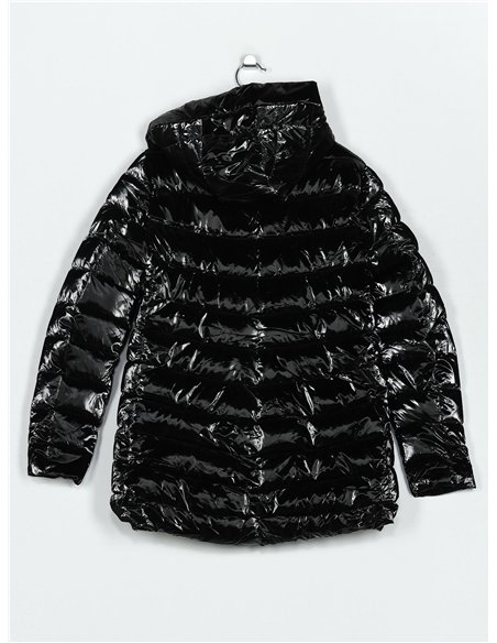 Anorak acharolada capucha forro polar water repellent