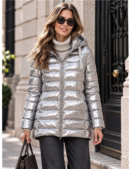 Anorak acharolada capucha forro polar water repellent