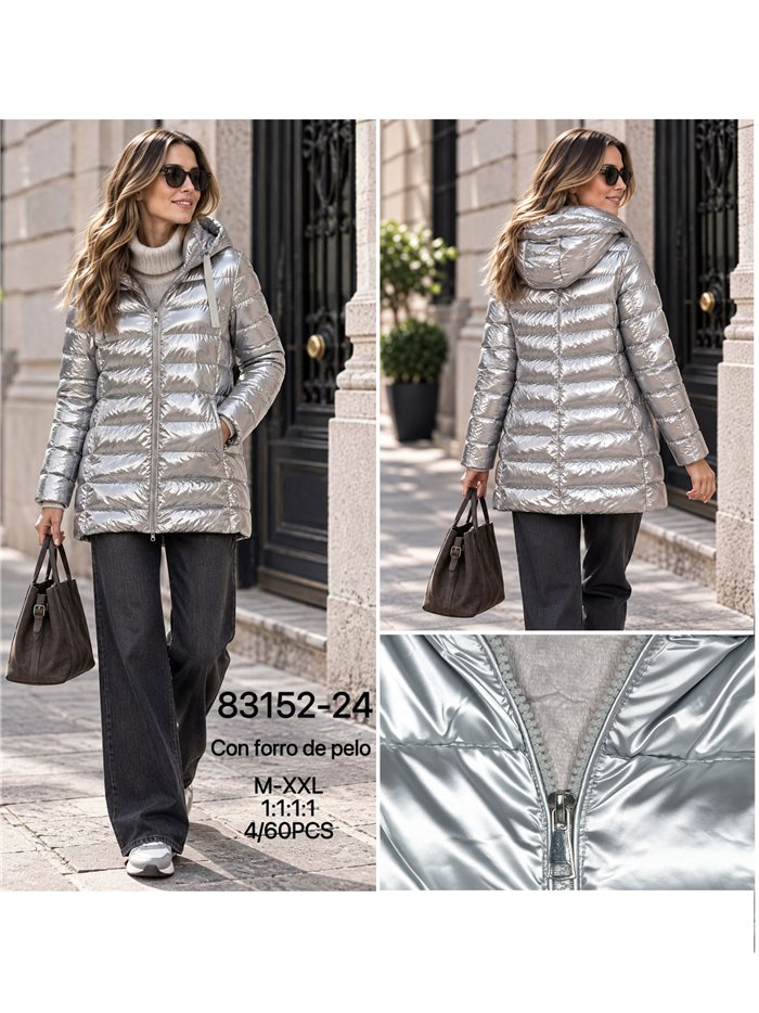 Anorak acharolada capucha forro polar water repellent