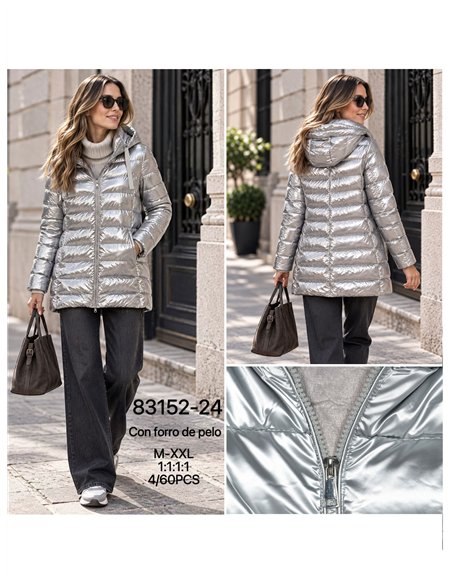 Anorak acharolada capucha forro polar water repellent
