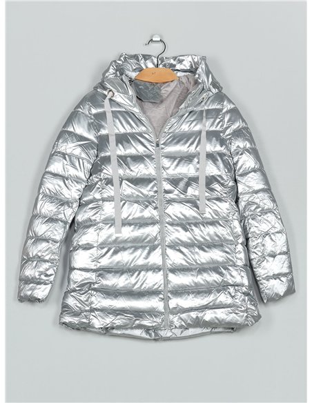 Anorak acharolada capucha forro polar water repellent