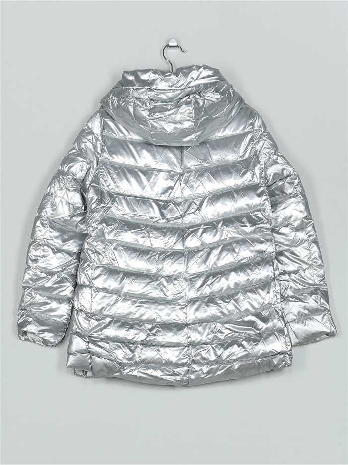 Anorak acharolada capucha forro polar water repellent