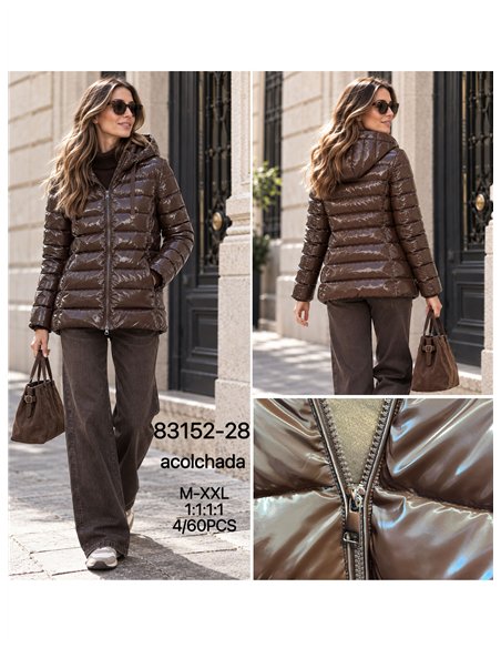 Anorak acharolada capucha forro polar water repellent
