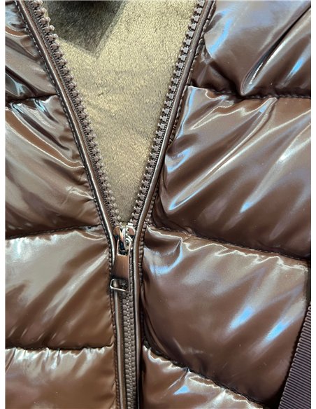 Anorak acharolada capucha forro polar water repellent
