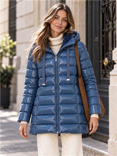 Anorak acharolada capucha forro polar water repellent