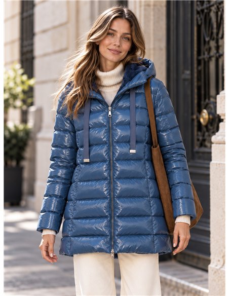 Anorak acharolada capucha forro polar water repellent