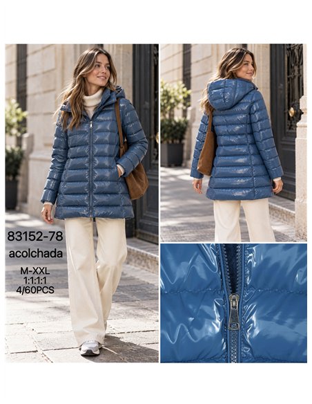 Anorak acharolada capucha forro polar water repellent