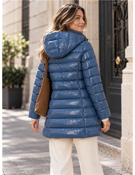 Anorak acharolada capucha forro polar water repellent