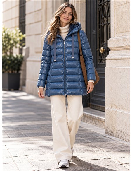 Anorak acharolada capucha forro polar water repellent