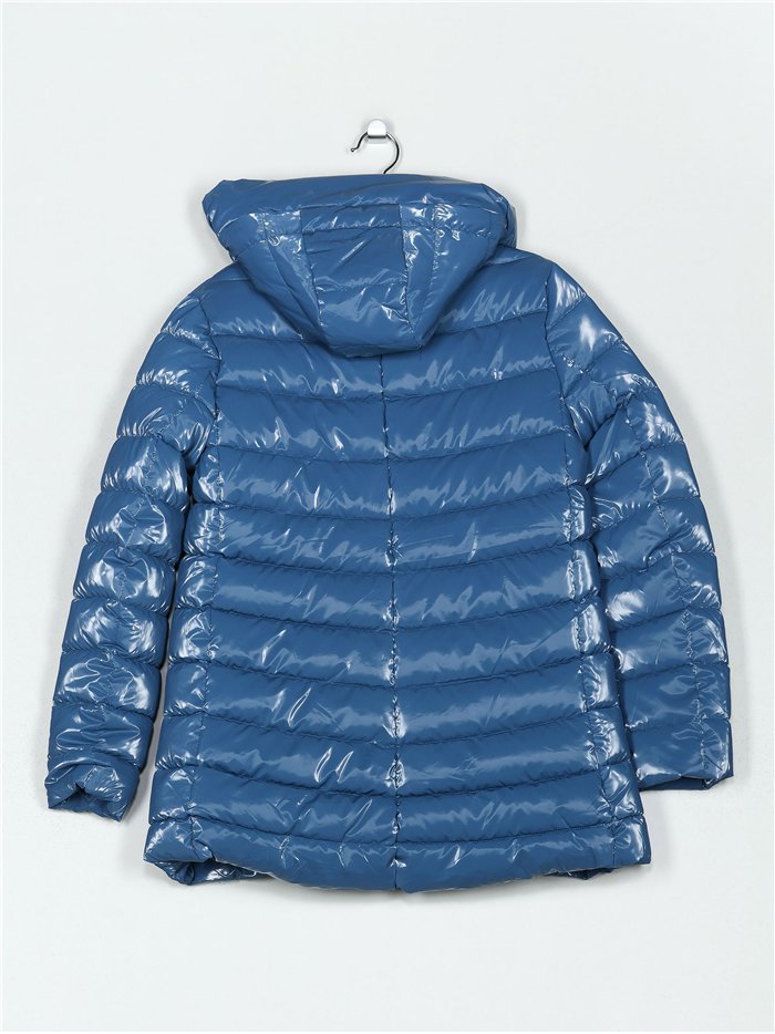 Anorak acharolada capucha forro polar water repellent