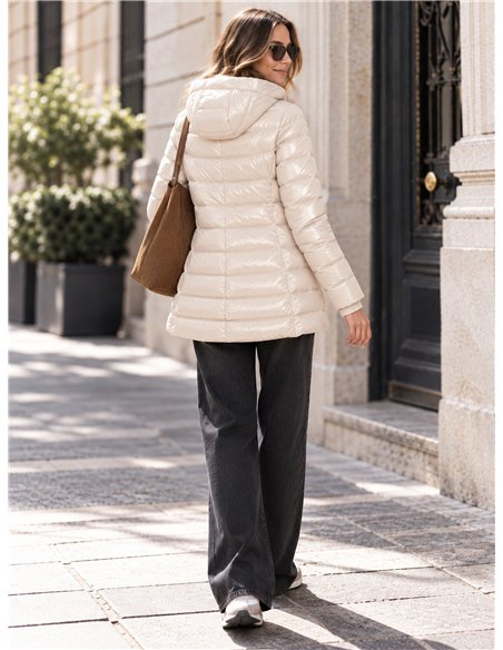 Anorak acharolada capucha forro polar water repellent