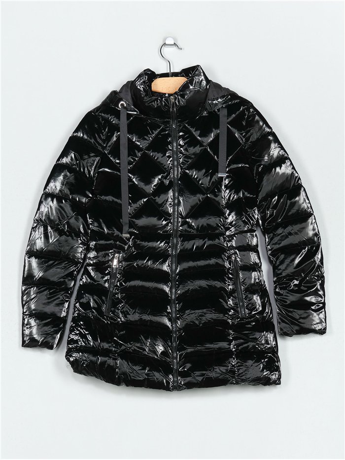 Anorak acharolada capucha water repellent