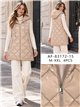 Chaleco largo acharolado capucha water repellent