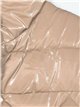 Chaleco largo acharolado capucha water repellent