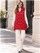 Chaleco largo acharolado capucha water repellent