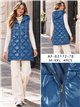 Chaleco largo acharolado capucha water repellent
