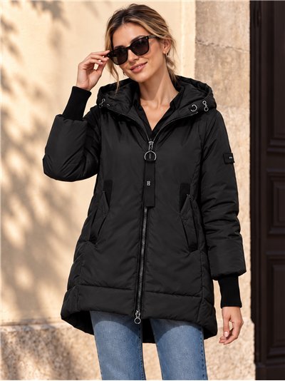 Anorak amplio capucha