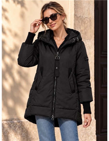 Anorak amplio capucha