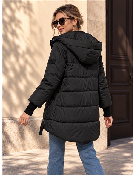 Anorak amplio capucha