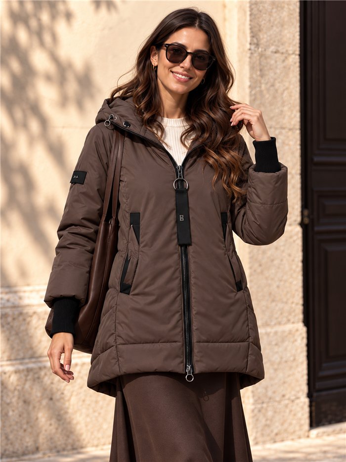 Anorak amplio capucha