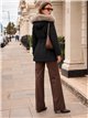 Parka acolchada capucha con pelo