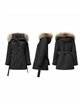 Parka acolchada capucha con pelo